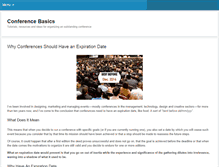 Tablet Screenshot of conferencebasics.com
